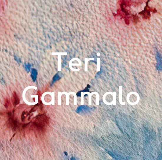 Artist Teri Gammalo, name showing a close up section of her work
